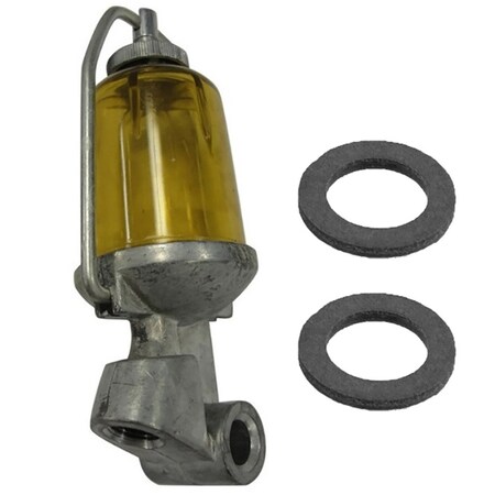 Aic Replacement Parts Fuel Sediment Bowl Glass Assembly w/ Gaskets Fits Ford/New Holland Models KT-FSR10-0014